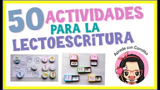 50 ACTIVIDADES PARA ENSEÑAR A LEER Y ESCRIBIR RÁPIDO Y FÁCIL [upl. by Aiyekal]