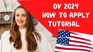 dv visa lottery 2024  How to apply TUTORIAL [upl. by Bernard60]