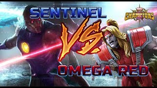 Sentinel 4 star r4 vs Omega Red Marvel Contest of champions mcoc mbch [upl. by Rrats]