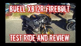 Buell XB12R Firebolt test ride and reviewby Bomber [upl. by Sandra]