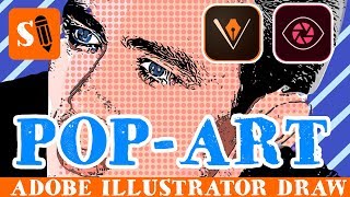 How to Make PopArt in Vectors with Adobe Illustrator Draw [upl. by Edwyna467]