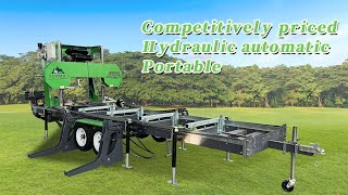 Competitively priced and affordable horizontal band saw sawmills portable hydraulic sawmills [upl. by Nev]