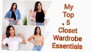 5 Closet Basic Wardrobe Essentials For Women  Basic Clothing Essentials  Clothes Every Girl Needs [upl. by Kennan]