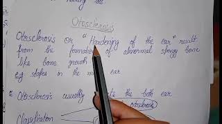 Medical surgical nursing topic  otosclerosis factors diagnosis management nursing accessment [upl. by Capriola]