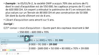 Ecart de Première Consolidation  Ecart dévaluation et Ecart dAcquisition [upl. by Parnell]