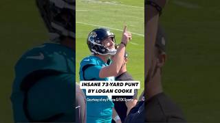 Insane 73yard punt by Jags Logan Cooke [upl. by Nyliak773]