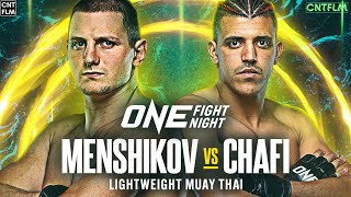 Dmitry Menshikov vs Mouhcine Chafi ONE Fight Night 17  Full Fight  4K [upl. by Aener]