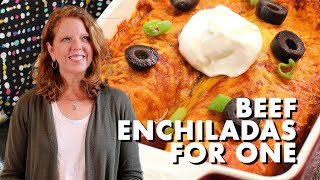 Beef Enchiladas For One  Easy to Make [upl. by Lopes]