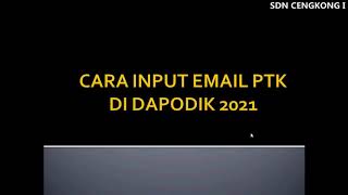 CARA INPUT EMAIL PTK YANG TERDETEKSI SUDAH DIGUNAKAN AKUN LAIN [upl. by Olen]