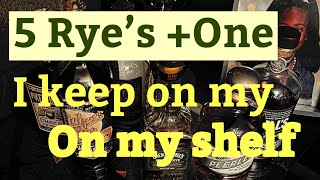 5 Rye whiskeys that stay on my shelf [upl. by Okiman]