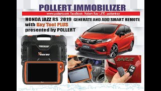 Honda Jazz RS 2019 Generate and Add Smart Remote with Key Tool Plus presented by Pollert [upl. by Berenice]