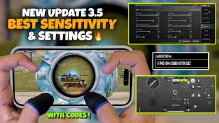 NEW😱 BEST SENSITIVITY amp SETTINGS 2024🔥 4 Finger Claw Gyroscope  35  Version 35 Icemire Frontier [upl. by Ahsinot]