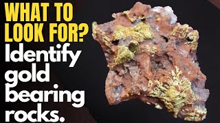 How to Identify Gold in Rocks and Quartz What rocks have GOLD in them [upl. by Nabi]