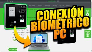 COMO CONFIGURAR BIOMETRICO ZKTECO MB20 VL conexion con PC [upl. by Ilenna173]