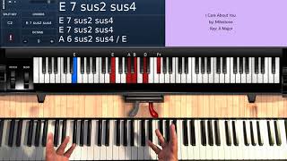 I Care About You by Milestone  Piano Tutorial [upl. by Jaquith]