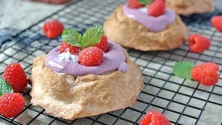 Keto Recipe  Keto Raspberry Pavlovas [upl. by Ronoh]