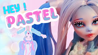 Hey  PASTEL 🌸 • MonsterMeCollab with Enchanterium • Monster High OOAK • Custom Doll [upl. by Aid]