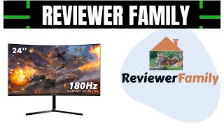 CRUA 24 Inch 144hz180hz Curved Gaming Monitor FHD 1080P Frameless Computer Monitors [upl. by Anileve371]