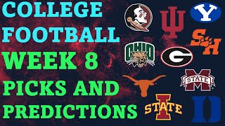 College Football Week 8 Picks and Predictions Best Bets [upl. by Akineg435]