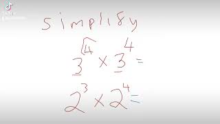 Simplifying Powers GCSEMathematics Question of the Day Index Laws KS3 Maths [upl. by Ljoka]