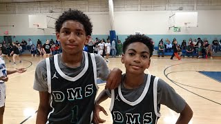 Trevian Moore KyMani Harrison lift Discovery past Chapman 4832 in 7th Grade matchup [upl. by Seidler988]