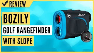 Bozily Golf Rangefinder with Slope 6X Rechargeable Laser Range Finder Review [upl. by Marjana]