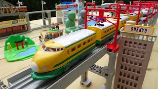 JR train amp Shinkansen☆Plarail I created and played a Japanese travel scenery course [upl. by Welker]