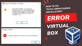 How To Fix VirtualBox quotFatal Error During Installationquot In VM Virtual Box Windows 10 [upl. by Maccarthy]