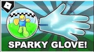 Roblox slap battles how to get sparky gloveshowcase [upl. by Lessirg296]