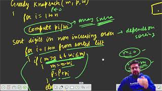 Knapsack Problem With Example Greedy Techniques Algorithm  part3 [upl. by Annil187]