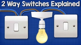 Two Way Switching Explained  How to wire 2 way light switch [upl. by Annibo844]