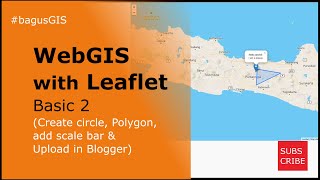 WebGIS with Leaflet basic 2 Create a circle Polygon Add Scale Bar in WebGIS  Leaflet [upl. by Emie]