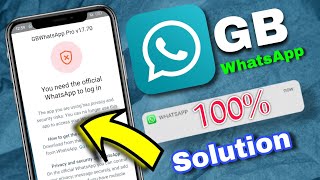 You need the official whatsapp to log in gb whatsapp techstudy gbwhatsapp whatsapp [upl. by Goodspeed]