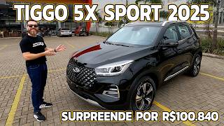 TIGGO 5X SPORT 2025  Baixou De Valor Ficando Mega Competitivo [upl. by Claybourne]