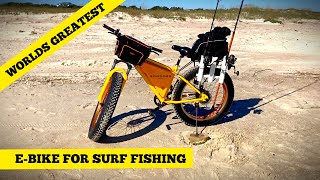 Sondors Fat Tire Electric Bike Setup for Surf Fishing [upl. by Kimberlyn]