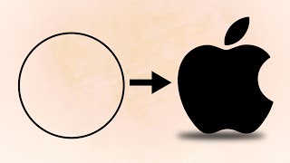 how to make apple logo [upl. by Boyden]