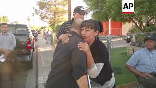 Vegas Victim Comforts Mother of Slain Coworker [upl. by Alik]