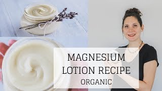 Magnesium Lotion Recipe  Bumblebee Apothecary [upl. by Olrac484]