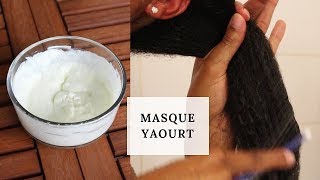 ♡DIY masque capillaire au yaourt tous types de cheveux♡ [upl. by Nahtiek]