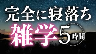 【睡眠導入】完全に寝落ち雑学5時間【合成音声】 [upl. by Aloz]