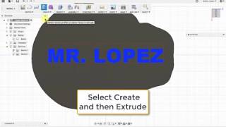 Extruding and Engraving Text on Fusion 360 VIDEO 4 [upl. by Ydor]