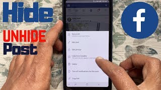 How To HideUnHide Posts from Facebook Timeline 2019 [upl. by Ybab]