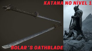 Guia skyrimConseguindo uma KATANA Bolar´s oathblade no nível 1 [upl. by Adnac]