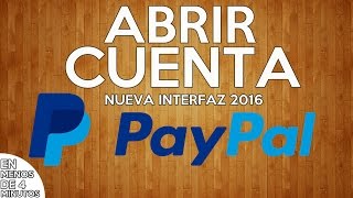 Como crear cuenta PayPal 2016 desde cero [upl. by Luo]