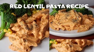 RED LENTIL PASTA RECIPE  VEGAN [upl. by Hemminger613]