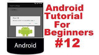 Android Tutorial for Beginners 12  Android Alert Dialog Example [upl. by Adnauqaj]