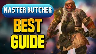 MASTER BUTCHER  A RARE WORTH UPGRADING Build amp Guide [upl. by Anoiek688]