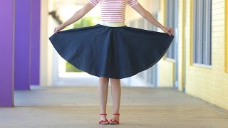 How to make a Circle Skirt  for any age  any size [upl. by Nagram]