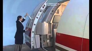 AIRBUS Normal Door Opening And Closing Operation Outside [upl. by Durward73]