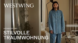 Moderne Wohnzimmer Ideen in stilvoller Traumwohnung  So gemütlich wohnt Julian Daynov  Roomtour [upl. by Aciria]